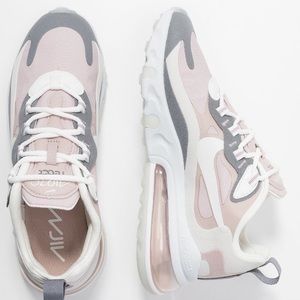 Nike Air Max 270 React Pink And Grey Sneakers. SIZE 6